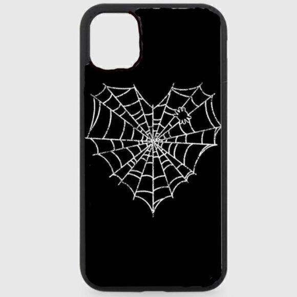 Spider Web Heart Phone Case - Picture 1 of 1